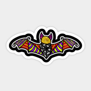 Patchwork Bat Sticker